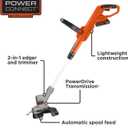 BLACK+DECKER 20V MAX String Trimmer and Edger 2 in 1, Cordless Weed Wacker with Auto Spool Feed, Battery and Charger Included, 12 Inch Steel Deck, Reduced Vibration (LST300), One Size