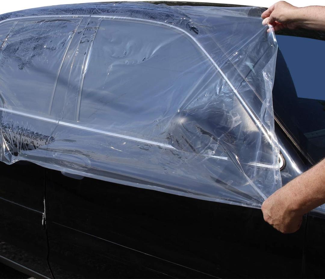 ArmorDillo High Tack Collision Wrap -Free Utility Knife. Full 3 Mil 3-Ply Self Adhesive Crash Wrap for Cars, Collision, Towing, Salvage & Auto Repair, 60 Day UVI Protection - 36" x100ft