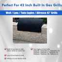 42 Inch Grill Cover Replacement Parts for Lynx BBQ Cover Wolf OG42 OG42LP Twin Eagles TEBQ42RS Alfresco Built in 42 Inch Grill Top Protective Cover with Adjustable Straps Grill Accessories