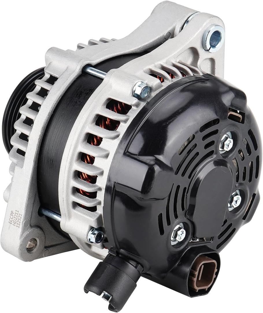 New Alternator 130Amp Fit for Honda 3.5L for Ridgeline 09-11, Odyssey 08-10, Pilot 09-11, for Acura for TL 09-14 3.5L 3.7L, TSX 10-14 3.5L, MDX 10-13 3.7L, RL 09-12 3.7L, ZDX 10-13 3.7L, V6 CW 12V