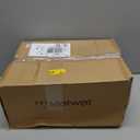 Bathroom Light Fixtures, Brushed Nickel Vanity Lights with Flared White Fabric Shade, 3 Light Wall Sconce, Modern Sconces Wall Lighting for Hallway Bedroom, VL837-BN-3