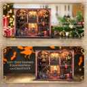 Book Nook Kit - 3D Wooden Puzzle with Type-C LED Light | Miniature Tiny House for Adults & Teens | Perfect Craft Gift & Stylish Bookshelf Dcor(Knight of Glory)