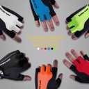 RIVBOS Cycling Gloves Bike Gloves for Men Women with Anti-Slip Shock-Absorbing Pad for Bicycle/Workout/Road Bike/Gym/Driving CHG001 (Small, GEL-Blue-02)