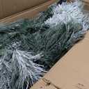 7 Feet Flocked Christmas Tree With 8 Lighting Modes And Multi-Color LED Lights-7 Ft