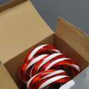 Joiedomi 12 Pcs Christmas Candy Cane Pathway Markers Lights, 16” Stakes Lights with Warm White, Waterproof Outdoor Decorations for Xmas Indoor and Outdoor Decorations Yard, Walkway, Lawn, Garden