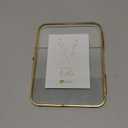 Malden International Designs 4x6 Gold Metal Hinged Floater Tabletop Picture Frame