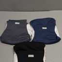 Wegreeco Washable Male Dog Belly Band (Stylish Pattern) - Pack of 3 - Washable Male Dog Belly Wrap, Dog Diapers Male (Black, Charcoal, Navy, Large)