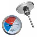 2 Pack BBQ Grill Temperature Gauge, 3 inch Dial Face Charcoal Grill Pit Smoker Thermometer Gauge BBQ Temp Gauge Grill Thermometer