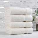 Superior Heritage Egyptian Cotton Bath Towel Set, Large Body Towels for Home Bathroom, Master, Guest Bath Decor, Plush, Absorbent Basics, Spa, Hotel, Resort, Luxury Essentials, Set of 4, Ivory