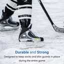 Sports Tape SportsTape Clear Hockey Tape - for Socks and Gear, Easy to Stretch and Tear (10 Pack), One Size