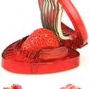 3 x Red Strawberry Slicer,Cup Slicers | Egg Slicers | banana slicers | Strawberry Cutter | Quickly Making Fruit Vegetable,Stainless Steel Blade Kitchen Tools and Gadgets Fruit and Vegetable Tools