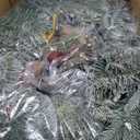Christmas Garland for Front Door, 6 Foot Artificial Unlit Winter Garland with Pine Cones, Berry Clusters, Burgundy Ball Ornaments and Ribbon for Thanksgiving Holiday Christmas Decoration