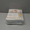 Organic All in One Crib Sheet and Mattress Protector - Waterproof Protectors - Reusable Washable  Fits Cribs  52x28- with 9 Skirt White