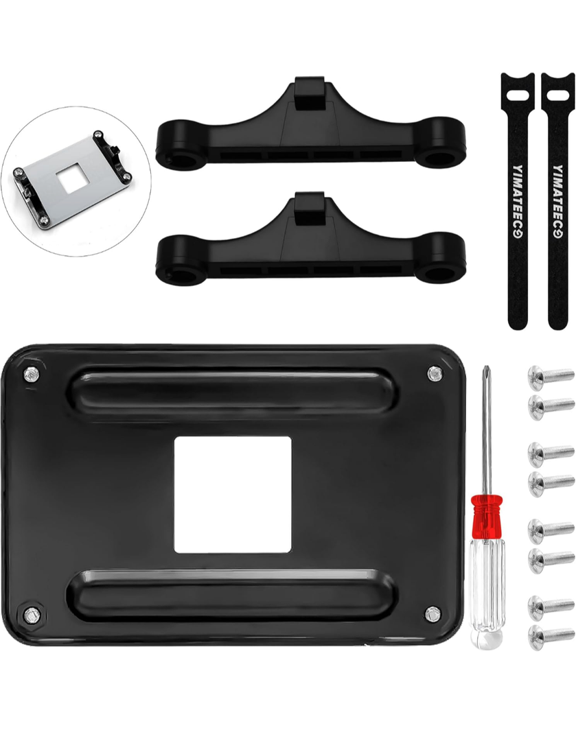 AM5 Backplane Motherboard CPU Heatsink Bracket CPU Fan Cooling Mounting Sheet Plate, Durable Matel Mounting Backplate Brackets Set for AM5 AMD Socket Compatible (Buckplane Buckles Set)