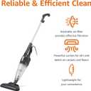 Amazon Basics 2-in-1 Corded Stick Vacuum Cleaner, Converts to Handheld, Lightweight (3.9 LBS), with Washable Filter, Crevice Tools, 0.5L Dust Cup, Self-Standing, 19.7-Ft Cord, 300W, Black