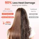 Hair Dryer, 160,000 RPM High-Speed Ionic Blow Dryer for Fast Drying, Professional Lightweight Hairdryer with Diffuser, Magnetic Nozzle, 4 Temps & 2 Speeds, Low Noise for Travel & Home - Pink