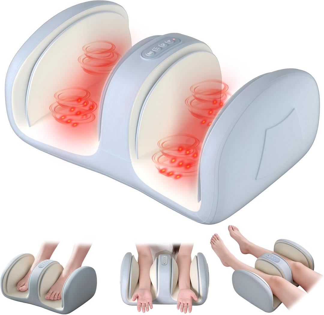 TISSCARE Shiatsu Foot Massager with Heat, Ideal for Feet & Calves, Gift for Men and Women