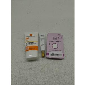 Rael beauti Miracle Patch; Roc Retinol; 
La Roche-Posay Anthelios