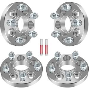 5x100/5x112 Wheel Spacers for Volkswagen for GTI for Beetle for R32 for CC for Rabbit, 4Pcs 20mm Wheel Adapters & Spacers with 14x1.5 Studs 57.1mm Bore