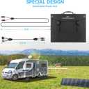Ecosonique 200W Portable Solar Panel for Power Stations, Foldable & Lightweight with Kickstand, USB-C PD3.0 & USB-A QC3.0, MC4 & Multi-Output for Solar Generators, RVs, Camping, and Outdoor Use