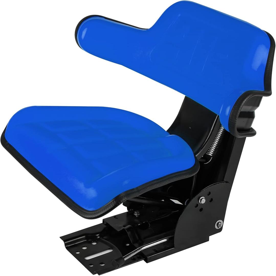 Blue Universal Adjustable Tractor Suspension Seat for Ford/New Holland 1020 1530 2020 2030 2040 2155 2130 2140 3040 3900 3930 3910 5000 5100 5600 5610 5900 5910 Shock Absorbing Alloy Steel+PVC