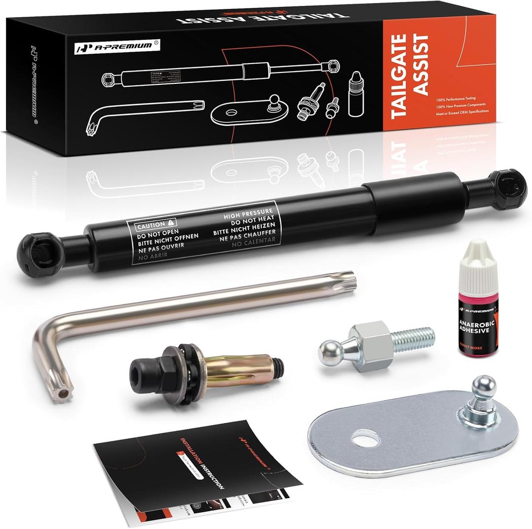 A-Premium Tailgate Assist Shock Truck Tailgate Lift Assist Kit Compatible with Ford F-150 1997-2003 Fleetside, F250 F350 Super Duty 1999-2016 & F450 Super Duty 2008-2016 Pickup Strut