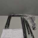 Freestanding Towel Rack 2 Tier Towel Holder Stand Small Hand Towel Drying Rack Black Towel Blanket Racks for Bathroom Laundry Room Bedroom Pool (Matte Black)