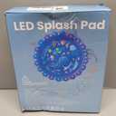 LED Glowing Splash Pad Sprinkler for Kids & Dogs, 60" Non-Slip Outdoor Water Toys Toddler Sprinkler Pool Splash Pad/Play Mat,LED Light Boys Girls Yard Sprinkler Pool for Kids, 60x 60x 5 inches