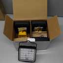 4 Pcs Cordless LED Work Light for Dewalt 20v Max Battery, 96W 10000LM Battery Light for Dewalt 20v Tools, Portable Outdoors Flood Lighting with USB & Type-C Charging Port, Low Voltage Protection