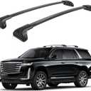330lbs Lockable Roof Rack Cross Bars Fit for 2015 2016 2017 2018 2019 2020 Chevrolet Suburban/Tahoe, GMC Yukon & Yukon XL, Cadillac Escalade & Escalade ESV, Aluminum Roof Rails Crossbar