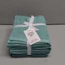 Great Bay Home Blue Hand Towels - 100% Cotton 6 Pack 26x16 Hand Towel Set - Absorbent, Quick-Drying, Durable Towels for Handroom Decor - Low-Twist, Two-Ply Fibers (Mineral Blue)