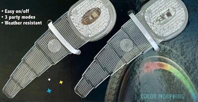 Bike Party Multicolor Spoke Light Set, Clear