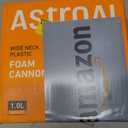 AstroAI Foam Cannon for Pressure Washer with 1/4" Quick Connect Plug, 1 L | Thick Foam, Car Wash, Heavy Duty Snow Clear Bottle, Wide Neck, Adjustable, Quick Connect, for Various Cleaning Tasks, Brass