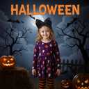 2 x Halloween 7in*5in Baby Girl Bows Large Double Bows Headband with Handmade Stretchy Hairbands for Newborn/Infant bows (Spider Web--Black)