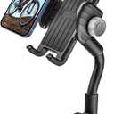 woleyi Gooseneck Phone Holder for Bike - Motorcycle Phone Mount, 360 Rotatable Adjustable Cell Phone Handlebar Clamp, Scooter Phone Clip, for iPhone Air 17 Pro Max 16 1514 13, S25, 4.7-7" Smartphones