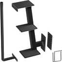 Trailer Step with Handle Three-Step Universal Boat Trailer Step Suitable for Various Types of Boat Trailer Frames, Black Heavy-Duty Trailer Step