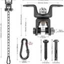 Ceiling Hammock Chair Hanger with 47"/4ft Chain 360 Rotation Heavy Duty Hanging Chair Mount 600 LB Capacity Swing Hanger Hardware for Hanging Swing Chairs, Porch Swing, Punching Bags, Silver