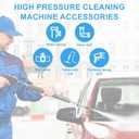 4 x 2pcs Fast Connect Pressure Washer Fittings, Stainless Steel Pressure Water Gun Connectors 1/4 Fast Connect Plug(Female External Thread, Male Internal Thread)