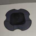 Palksky Air Fryer Heat Resistant Mat & Splatter Shield for Ninja Crispi Airfryers,Silicone Trivets & Splatter Guard for Ninja Crispi Accessories Portable Glass Cooking System Holder(Dark Gray&Black)