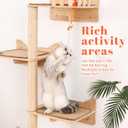 Wall Mounted Cat Tree, Cat Wall Shelves with Sisal Mats, Size: 7 pcs, 17.52"L x 13.19"W x 7.87"H