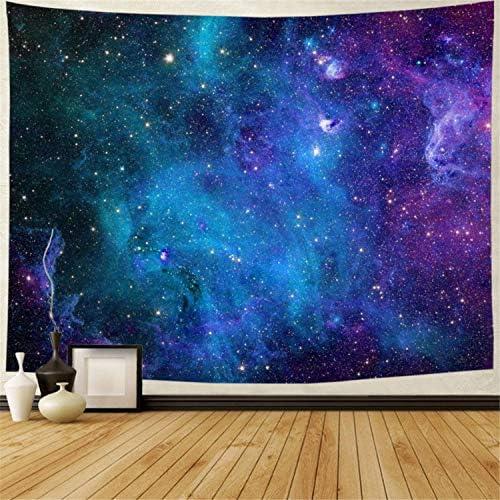 Lahasbja Galaxy Tapestry Blue Starry Sky Universe Space Tapestries Wall Hanging Mysterious Nebula Stars Backdrop for Living Room Dorm