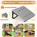 Dog Ramp with Anti-Slip Bump for Stairs, Low-Angled Pet Ramps for Small Dogs and Cats, Medium Dogs, Step and Stair Assist for Injured and Older Pets, 3 Pack