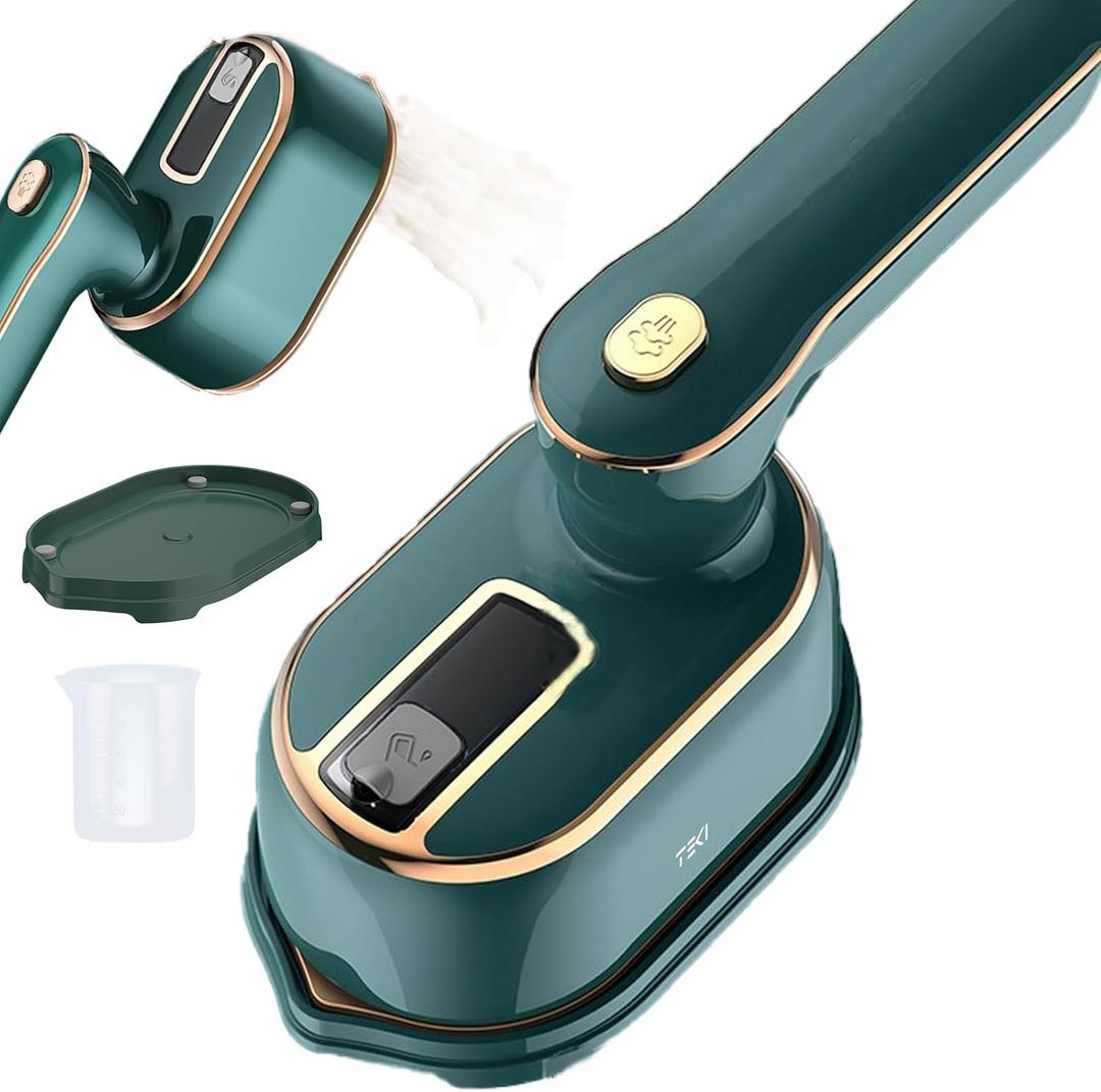 Travel Steamer for Clothes -1000W Small Steam Irons Foldable for Wrinkle Removal, Compact Portable Mini Steamer for Clothes Travel College Dorm Office Home Garment Steamer for Clothes 120V