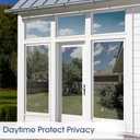 2 x One Way Window Film Sun Blocking for Home, Daytime Privacy Mirror Tint, Heat Blocking & UV Protection 90%, Static Cling No Glue, Reflective Window Tint for Glass Doors(Silver,17.5 x 78.7)