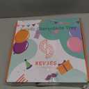 Ledido 10 Acrylic Letter Charcuterie Board Box, Reusable Fillable Serving Tray for Candy Cake Fruit Snack, Easy-Clean Acrylic Charcuterie Tray for Birthday Anniversary Party Decorations, Letter E