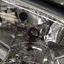 for 2002 2003 2004 2005 2006 2007 2008 2009 Gmc Envoy Headlight Assembly for 02-09 Gmc Envoy Clear Lens Chrome Housing with Amber Reflector Headlamp Replacement Left and Right Pair