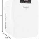 Cooluli 20 Liter Mini Fridge with Temperature Control - White Thermoelectric Cooler and Warmer for Bedroom, Office, Car, Dorm