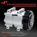 A-Premium A/C Compressor with Clutch Compatible with Ford Focus 2.0L 2000-2002, for DOHC model Only, Not fit SOHC model