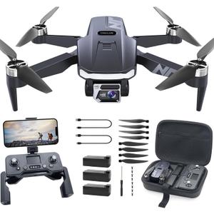 N11 Pro 4K UHD Camera Drone for Adults GPS Assisted RC Quadcopter Offering 90 Min Long Flight Time, Auto Return Function, Follow Me Technology, Brushless Motor Stability, Extended Control Range, and 5G Transmission for New Flyers