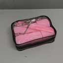 4 Sizes Self-Grip Hair Rollers Set for Long, Short Hair and Bangs - 50 Pcs with Clips (25mm, 36mm, 48mm, 60mm), Pink